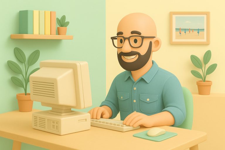 Votre développeur web est souriant